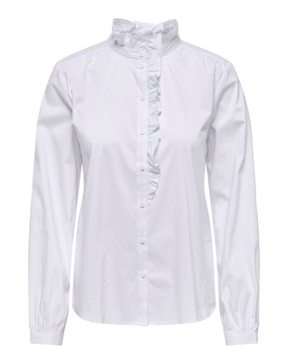 JDYMio Frill Skjorte - White 